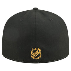 Boston Bruins New Era Repeat Two-Tone 59FIFTY Fitted Hat - White/Black | New Era Clearance