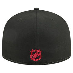 Chicago Blackhawks New Era Repeat Two-Tone 59FIFTY Fitted Hat - White/Black | New Era Clearance