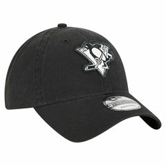Pittsburgh Penguins New Era Stamp Fabric Applique 9TWENTY Adjustable Hat - Black | New Era on sale