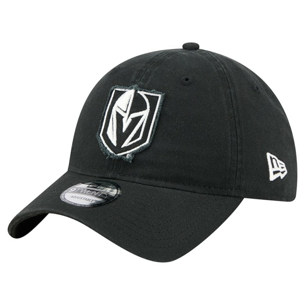Vegas Golden Knights New Era Stamp Fabric Applique 9TWENTY Adjustable Hat - Black | New Era Lifestyle