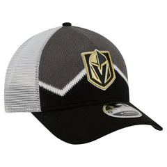 Vegas Golden Knights New Era Hockey Sock 9FORTY A-Frame M-Crown Adjustable Trucker Hat - Black/Gray | New Era sale