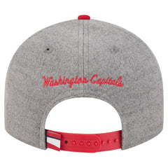 Washington Capitals New Era Wool Pin Low Profile 9FIFTY Snapback Hat - Gray/Red | New Era Clearance