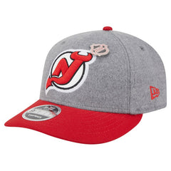 New Jersey Devils New Era Wool Pin Low Profile 9FIFTY Snapback Hat - Gray/Red | New Era Lifestyle