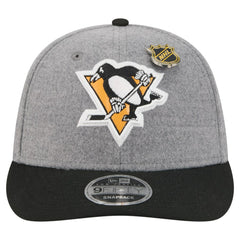 Pittsburgh Penguins New Era Wool Pin Low Profile 9FIFTY Snapback Hat - Gray/Black | New Era sale