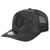 Vegas Golden Knights New Era Quilted Nylon 9SEVENTY Adjustable Trucker Hat - Black | New Era Clearance