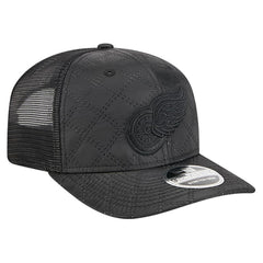 Detroit Red Wings New Era Quilted Nylon 9SEVENTY Adjustable Trucker Hat - Black | New Era Clearance