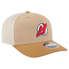 New Jersey Devils New Era Two-Tone Trucker 9SEVENTY Stretch Snap Adjustable Hat - Tan/Light Brown | New Era sale