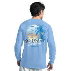 Dallas Cowboys G-III Sports by Carl Banks Margaritaville It's Five O'Clock Somewhere Long Sleeve T-Shirt - Light Blue - NFL