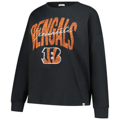 Cincinnati Bengals '47 Women's Plus Size Muse Sydney Long Sleeve T-Shirt - Black - 47 brand