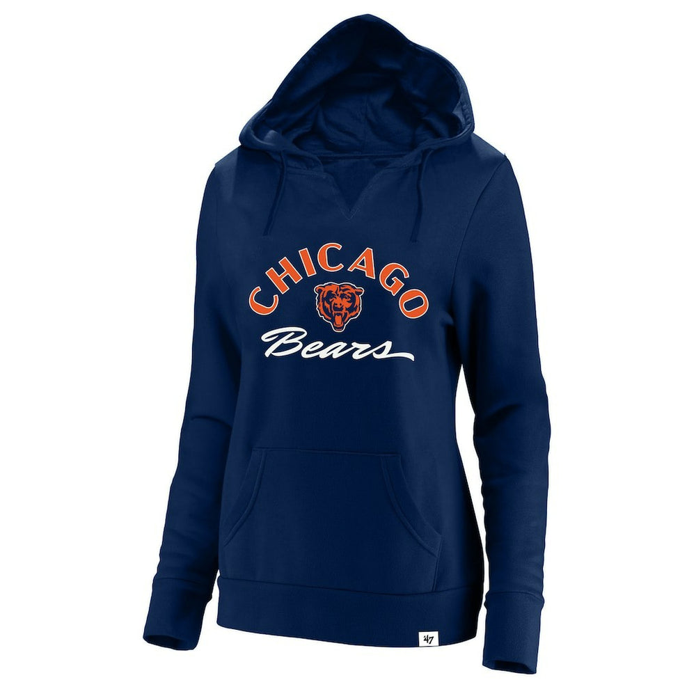 Chicago Bears '47 Women's Plus Size Whirlwind Naomi Hoodie - Navy - 47 brand