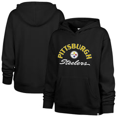 Pittsburgh Steelers '47 Women's Plus Size Whirlwind Naomi Hoodie - Black - 47 brand