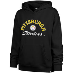 Pittsburgh Steelers '47 Women's Plus Size Whirlwind Naomi Hoodie - Black - 47 brand