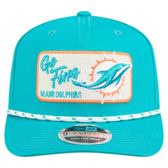 Miami Dolphins New Era Chant 9SEVENTY Stretch-Snap Hat - Aqua - NFL