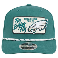 Philadelphia Eagles New Era Chant 9SEVENTY Stretch-Snap Hat - Midnight Green - NFL