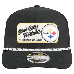 Pittsburgh Steelers New Era Chant 9SEVENTY Stretch-Snap Hat - Black - NFL