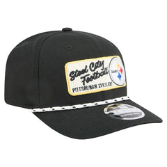 Pittsburgh Steelers New Era Chant 9SEVENTY Stretch-Snap Hat - Black - NFL