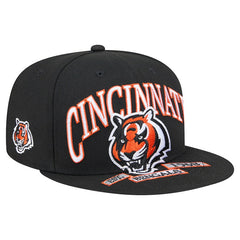 Cincinnati Bengals New Era Head Oversized 59FIFTY Fitted Hat - Black - NFL