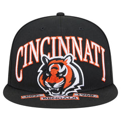 Cincinnati Bengals New Era Head Oversized 59FIFTY Fitted Hat - Black - NFL