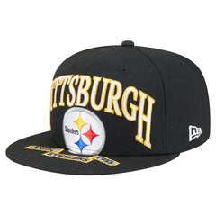 Pittsburgh Steelers New Era Oversized 59FIFTY Fitted Hat - Black - NFL