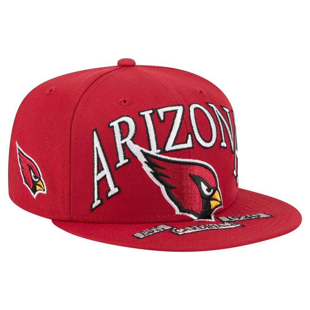 Arizona Cardinals New Era Oversized 59FIFTY Fitted Hat - Cardinal - NFL