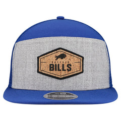 Buffalo Bills New Era Cork Split Panel 9FIFTY Trucker Snapback Hat - Gray/Royal - NFL