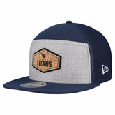 Tennessee Titans New Era Cork Split Panel 9FIFTY Trucker Snapback Hat - Gray/Navy - NFL