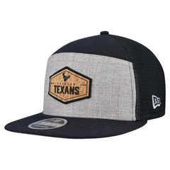 Houston Texans New Era Cork Split Panel 9FIFTY Trucker Snapback Hat - Gray/Navy - NFL