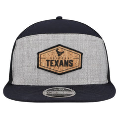 Houston Texans New Era Cork Split Panel 9FIFTY Trucker Snapback Hat - Gray/Navy - NFL