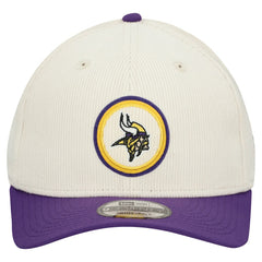 Minnesota Vikings New Era Loyal Corduroy 9SEVENTY Adjustable Hat - Stone - NFL
