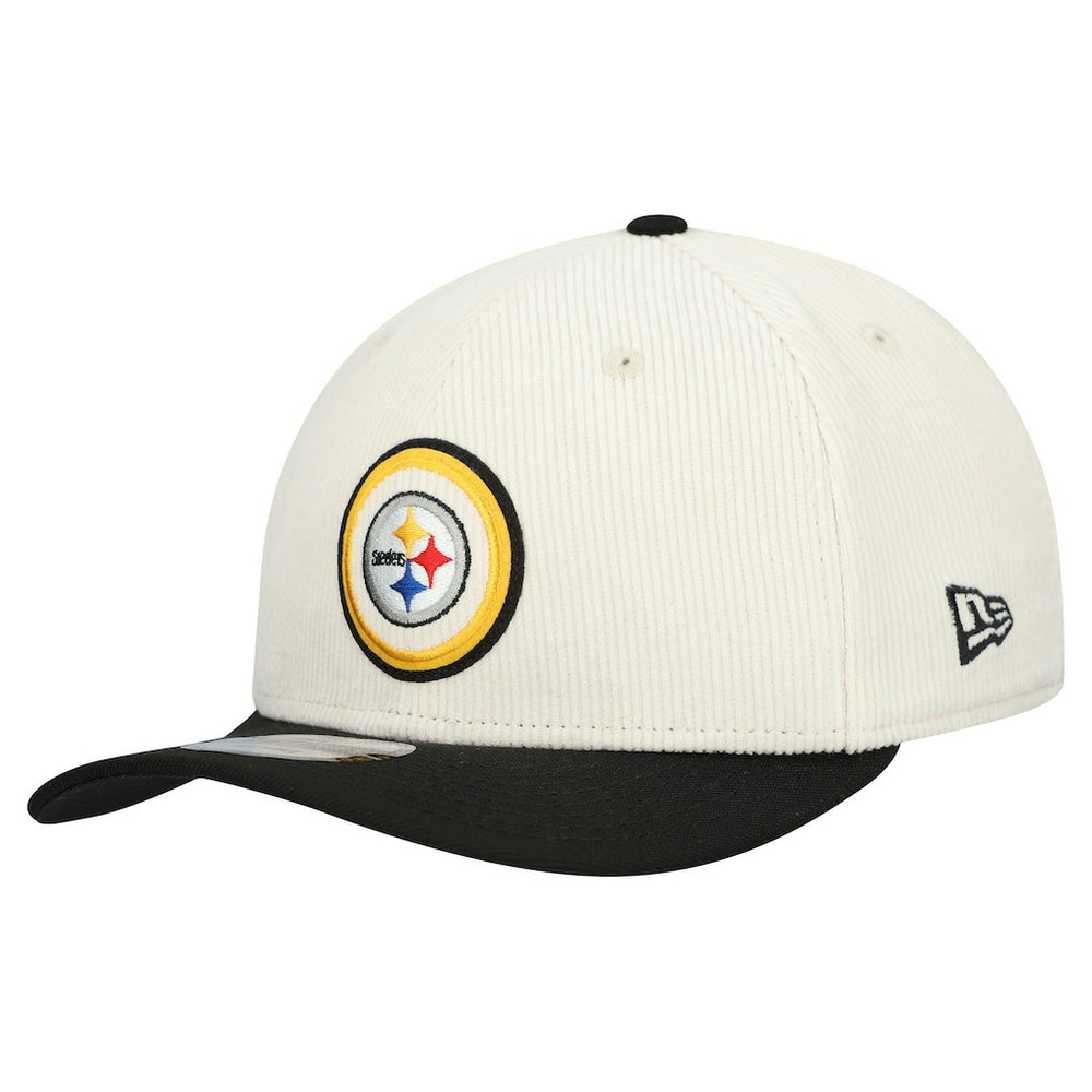 Pittsburgh Steelers New Era Loyal Corduroy 9SEVENTY Adjustable Hat - Stone - NFL