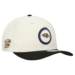 Baltimore Ravens New Era Loyal Corduroy 9SEVENTY Adjustable Hat - Stone - NFL