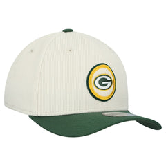 Green Bay Packers New Era Loyal Corduroy 9SEVENTY Adjustable Hat - Stone - NFL