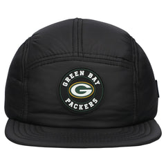 Green Bay Packers New Era Quilted Camper Adjustable Hat - Black - NFL