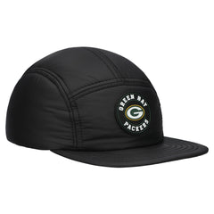 Green Bay Packers New Era Quilted Camper Adjustable Hat - Black - NFL