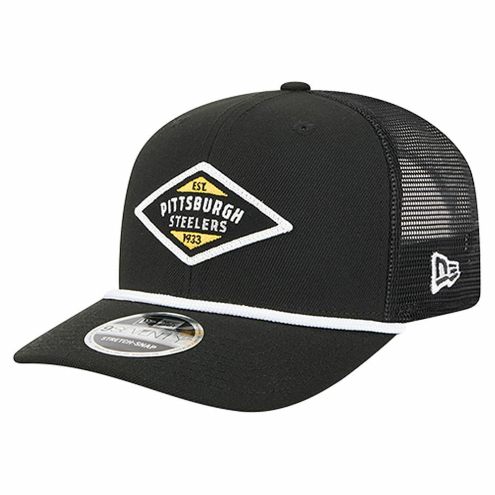 Pittsburgh Steelers New Era Team 9SEVENTY Adjustable Hat - Black - NFL