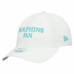 Miami Dolphins New Era Women's Team Fan 9TWENTY Adjustable Hat - White - NFL