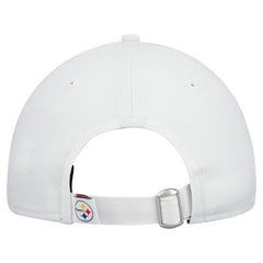 Pittsburgh Steelers New Era Women's Team Fan 9TWENTY Adjustable Hat - White - NFL