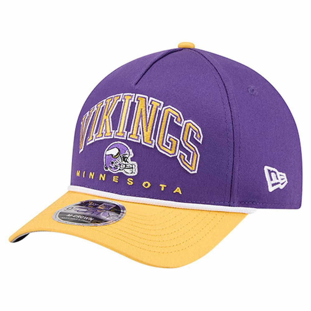 Minnesota Vikings New Era Arch COOLERA 9FORTY A-Frame M-Crown Adjustable Hat - Purple - NFL