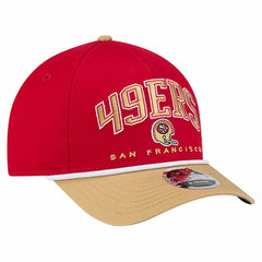 San Francisco 49ers New Era Throwback Arch COOLERA 9FORTY A-Frame M-Crown Adjustable Hat - Scarlet - NFL