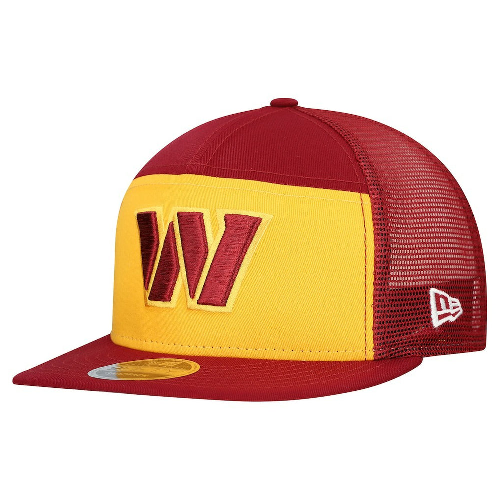Washington Commanders New Era Outdoor Split Panel 9FIFTY Snapback Hat - Gold/Burgundy - NFL