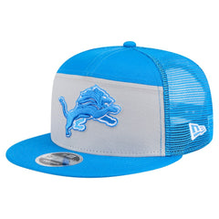 Detroit Lions New Era Outdoor Split Panel 9FIFTY Snapback Hat - Gray/Blue - NFL