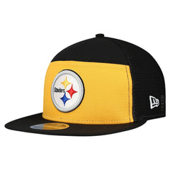 Pittsburgh Steelers New Era Outdoor Split Panel 9FIFTY Snapback Hat - Gold/Black - NFL