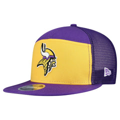 Minnesota Vikings New Era Outdoor Split Panel 9FIFTY Snapback Hat - Gold/Purple - NFL