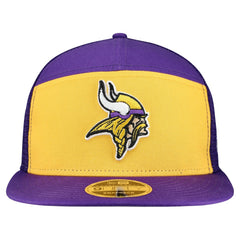 Minnesota Vikings New Era Outdoor Split Panel 9FIFTY Snapback Hat - Gold/Purple - NFL