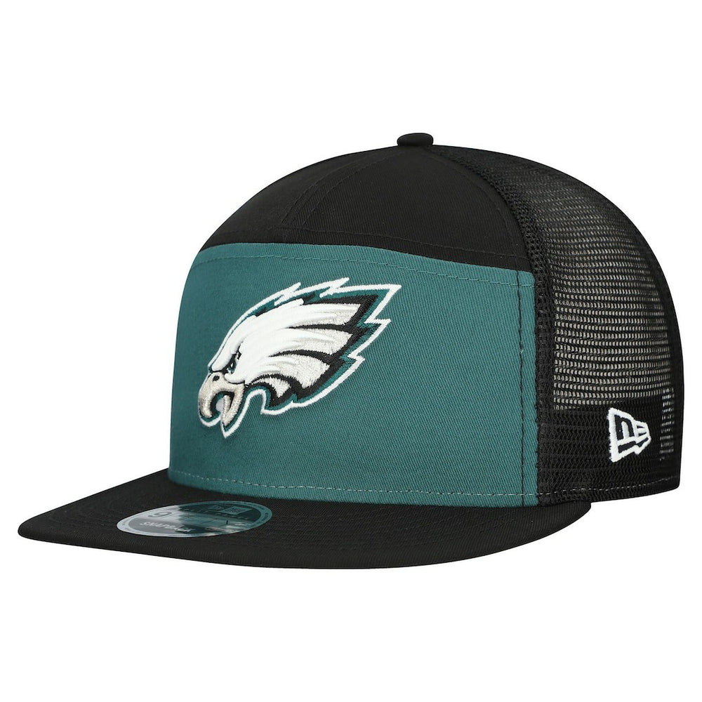 Philadelphia Eagles New Era Outdoor Split Panel 9FIFTY Snapback Hat - Midnight Green/Black - NFL