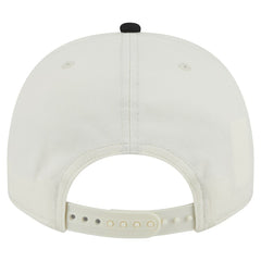 Pittsburgh Steelers New Era Chainstitch A-Frame 9FIFTY Adjustable Hat - Cream/Black - NFL