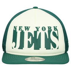 New York Jets New Era Cutout A-Frame 9FIFTY Snapback Hat - Cream/Green - NFL