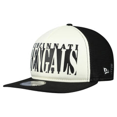 Cincinnati Bengals New Era Throwback Cutout A-Frame 9FIFTY Snapback Hat - Cream/Black - NFL