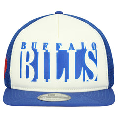 Buffalo Bills New Era Throwback Cutout A-Frame 9FIFTY Snapback Hat - Cream/Royal - NFL