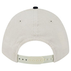 Houston Texans New Era Two-Tone Sided Corduroy 9FORTY A-Frame Adjustable Hat - Cream/Navy - NFL